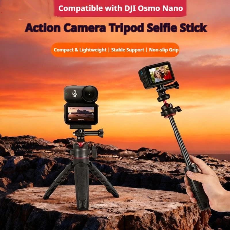 Flymile Bastone for selfie with table extension rod for DJI OSMO nano with tripod support Accessories for portable table extension tripod