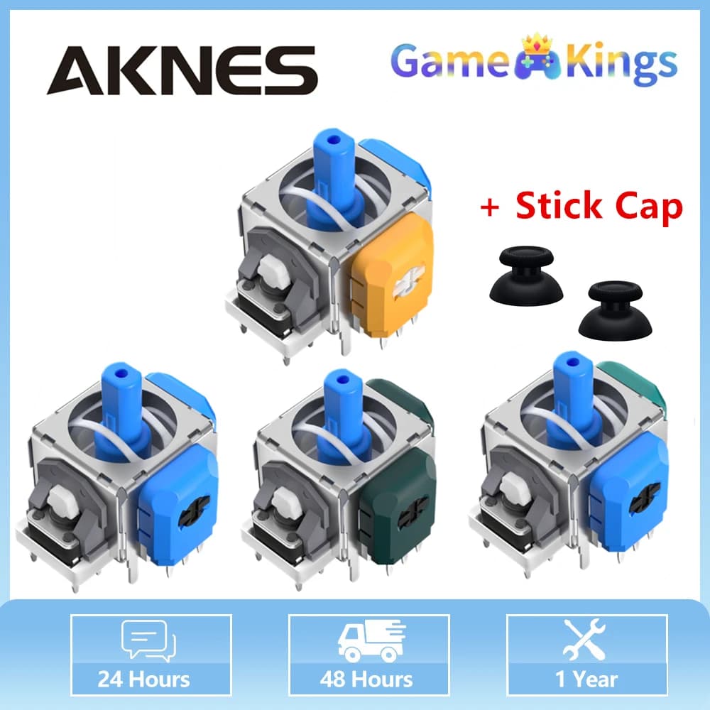 AKNES TMR Joystick elettromagnetico per PS4 PS5 Gamepad Switch Pro Xbox Series Controller Accessorio sostitutivo Aggiungi tappo stick