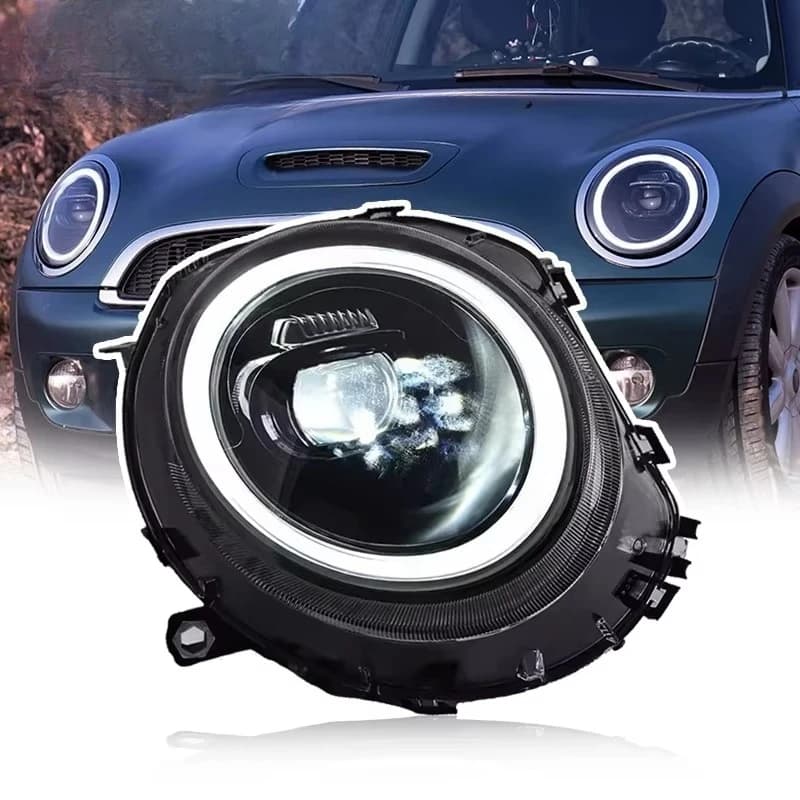 Car Styling Accessories Headlights Mini R55 Headlights 2007-2013 R56 Hair Diode Headlights R57DRL Hair Diode Projector Beam