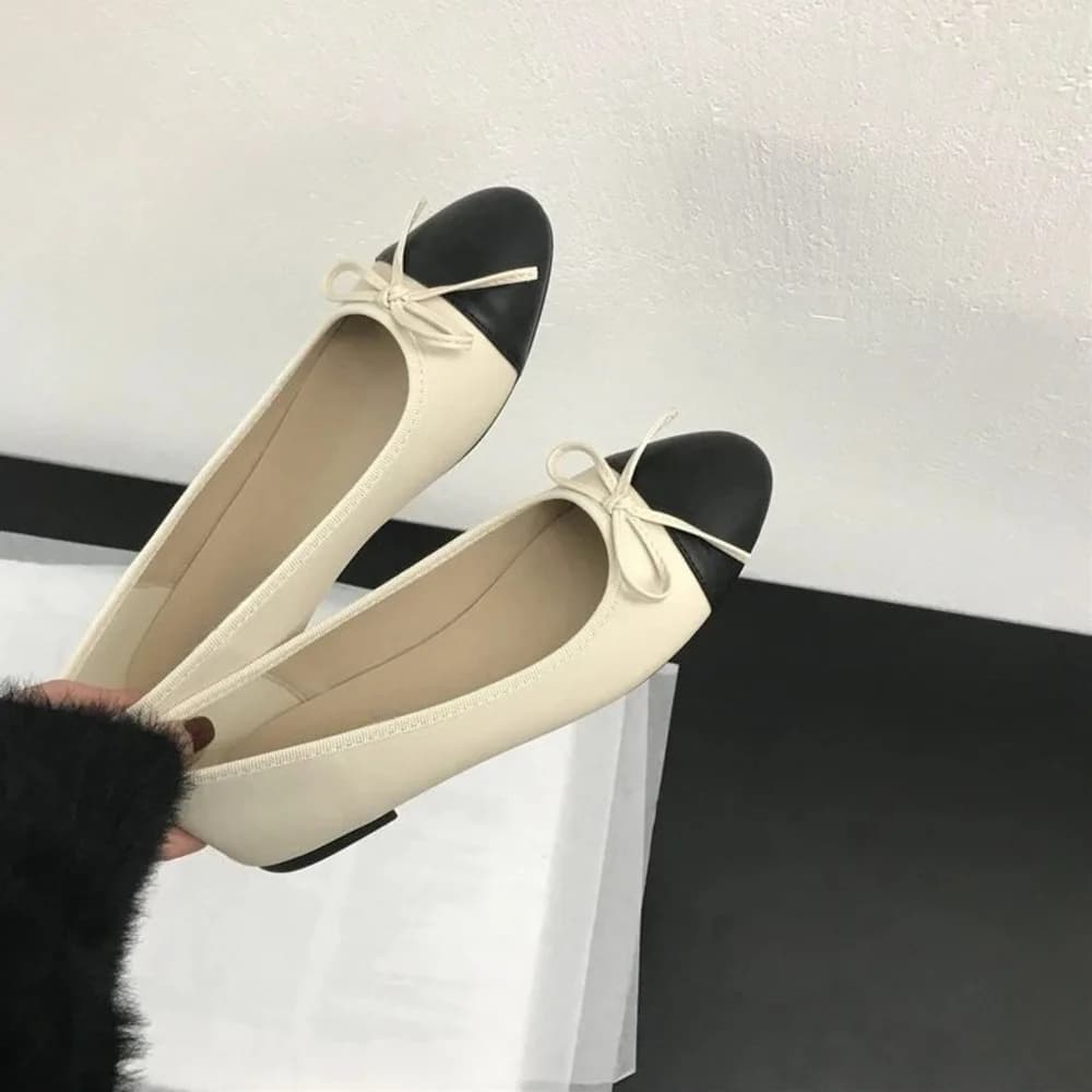 2026 New Spring Butterfly Knot Women Loafers Elegant Sandals Slip On Laides Comfort Soft Sole Ballet Flats Single Shoes