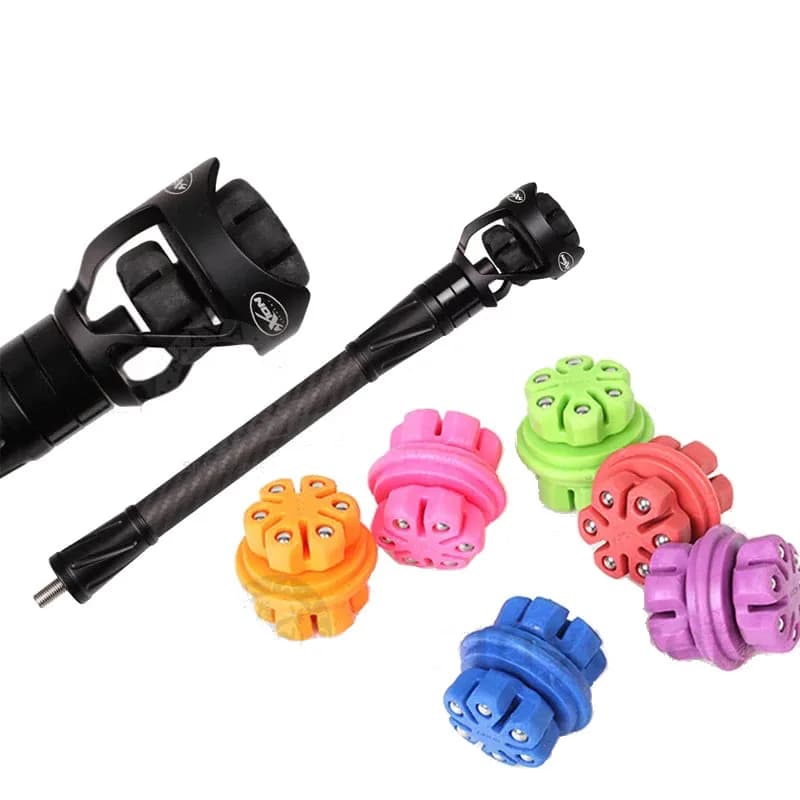 Ammortizzatore colorato Axion Tiro con l'arco Stabilizzatore resiliente Palla Ammortizzatore di vibrazioni Equilibrio del peso Arco ricurvo Accessori per tiro con l'arco