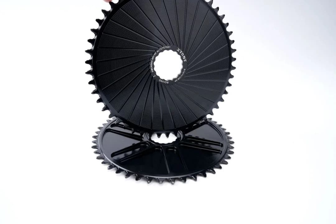 Corona circolare per bicicletta in pietra per Easton EC90SL EC90 Manovella per bici da strada Ghiaia offset da 3,5 mm 38T- 58T