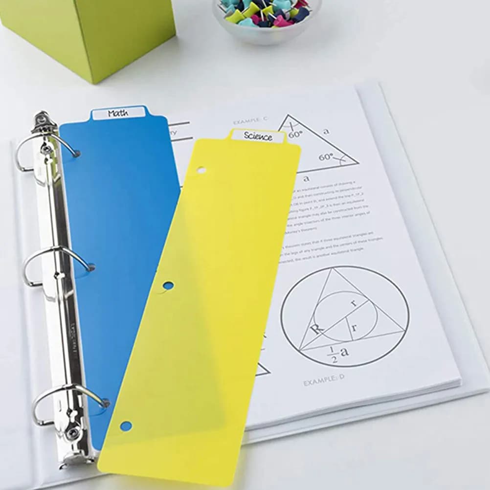 15 Pezzi di Linguette a Scatto Colorate e Riposizionabili, Mini Segnalibri per Quaderni a Spirale, Agende e Organizzatori di Documenti