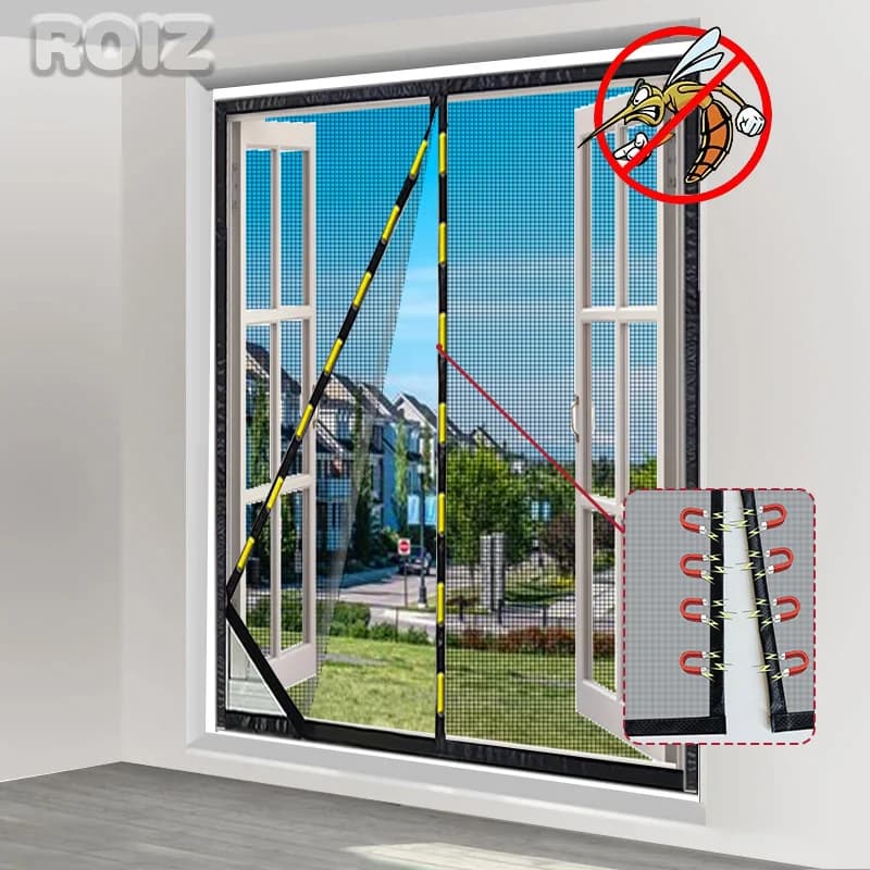 Custom Magnetic Suction Screen Windows Network, Self-installed Mosquito Screen Network, Home Tents, Invisible Mosquito Net