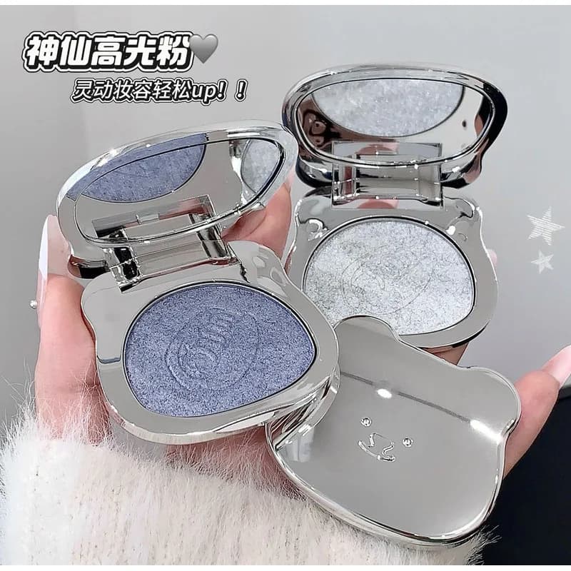 Makeup Kodyboll Powder Radiant Mochi Potato Puree, Illuminant and Contouring with Shattered Diamond Effect, Slim Shimmer Pearl and Flash