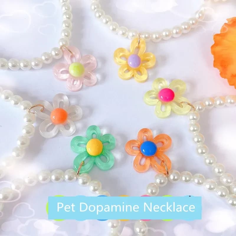 Collare per Animali Domestici con Ciondolo a Cuore in Lega Perlata, Gioiello per Cani e Gatti, Accessori per Chihuahua, Articoli per Animali