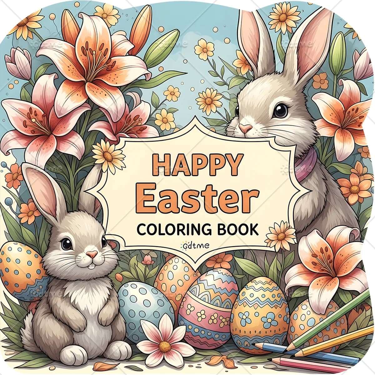 HAPPY Easter Coloring Book for Adult Cute Cozy Daily Activities Irregular Patterns for Relaxation (Cozy Spaces Coloring)