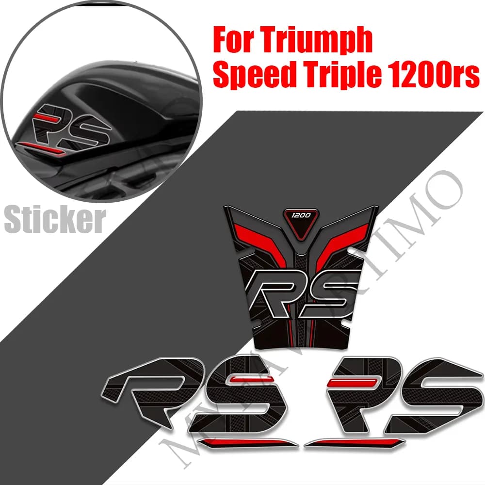 For Triumph Speed Triple 1200RS Motorcycle Fuel Tank Pad Sticker Moto Epoxy resin Decals Accessories