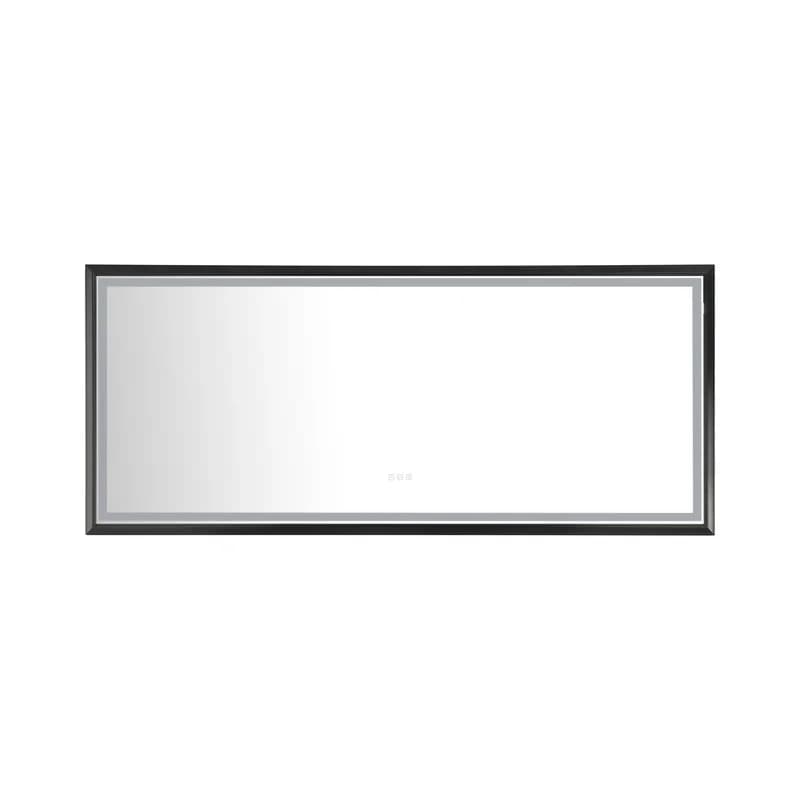 88 in. W x 38 in. LED Bathroom Mirror with Anti-Fog, Dimmable Light, Wall-Mounted Vanity Mirror, Metal Frame