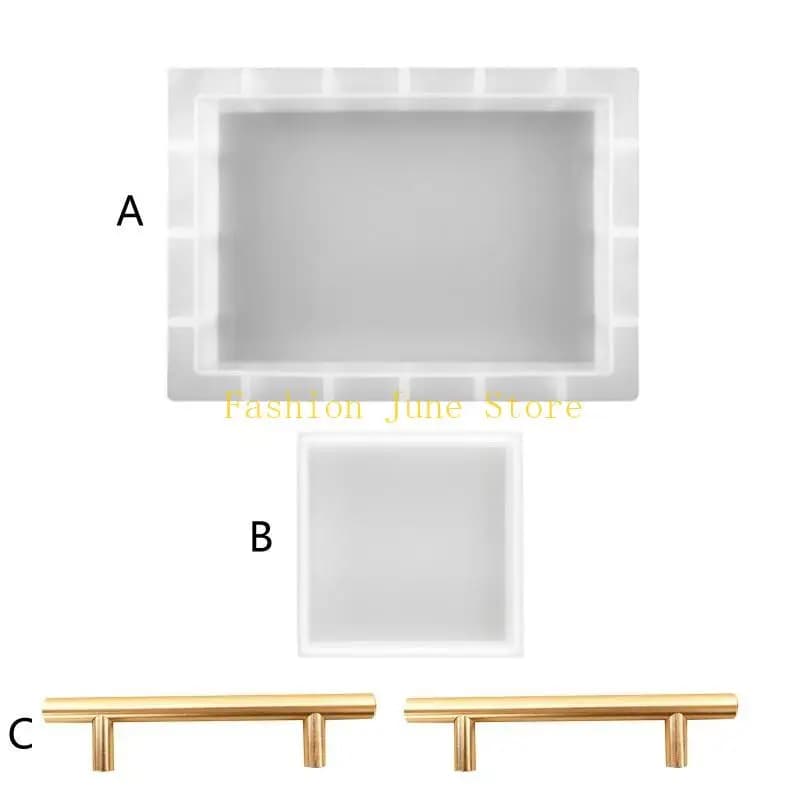 N5KA Resina Stampo Specchio a mezzanotte a specchio silicone tavolo da stampo decorazione fai -da -te artigianato epossidico