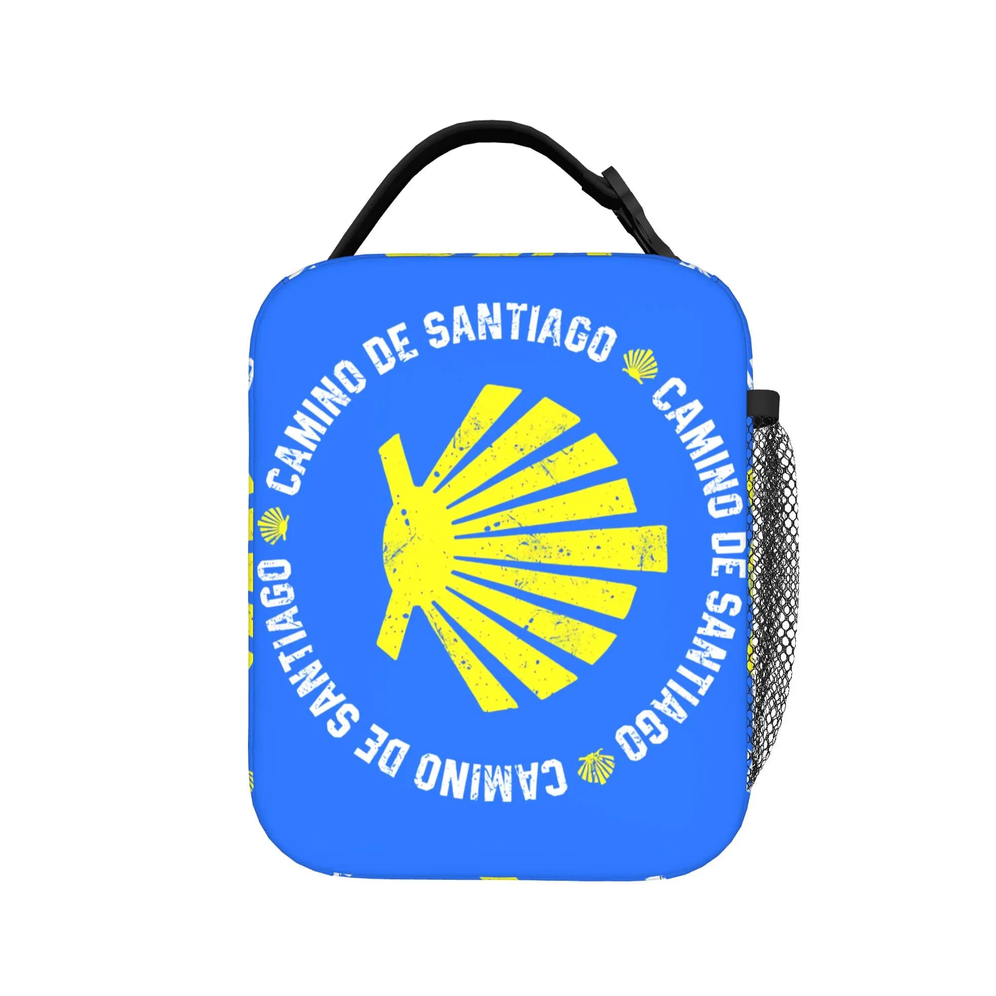 Buen Camino De Santiago Borsa Termica per il Pranzo Riutilizzabile, Contenitore per Pasti Compostela Peregrino, Borsa Porta Pranzo, Borsa per Alimenti