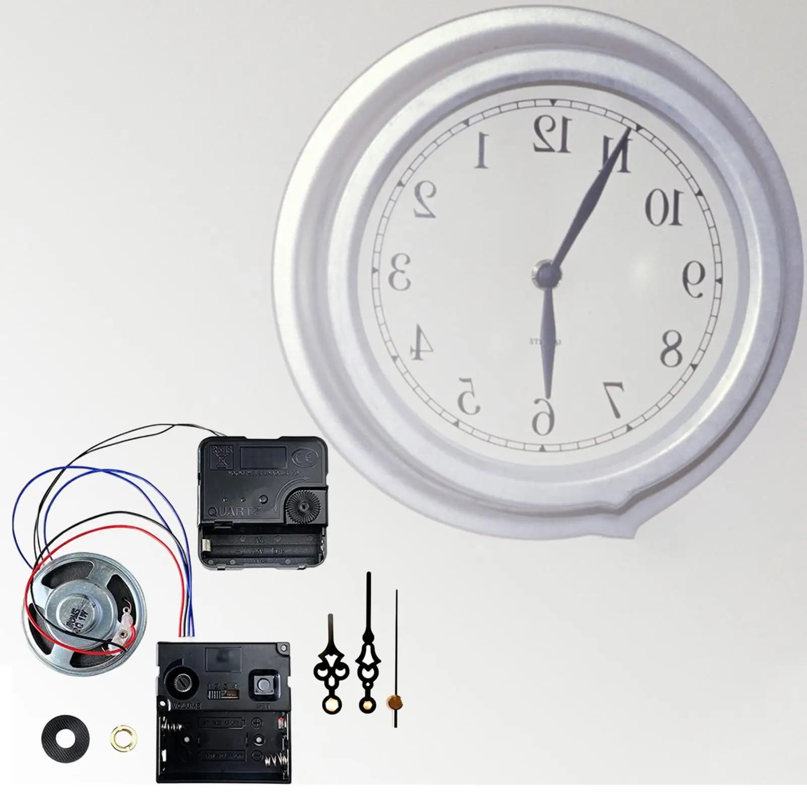 Silent Sweep Clock Mechanism DIY Movement Kit with Pendulum and Melody for Wall Clock Repair and Making