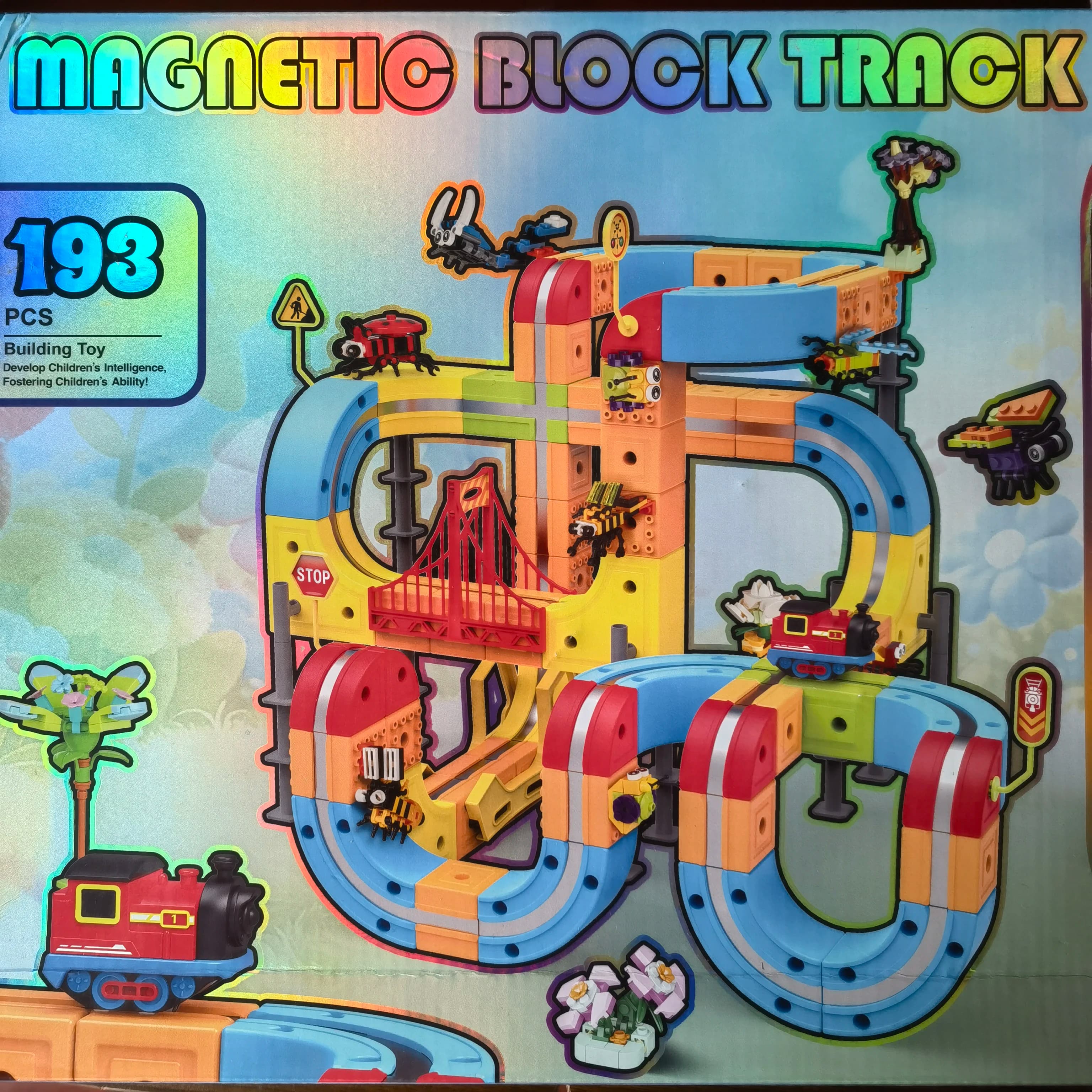 2026 New DIY Magnetic Track Building Blocks Set Bricks Compatible Anti-Gravity Electric Car STEM Educational Toys for Kids Gifts