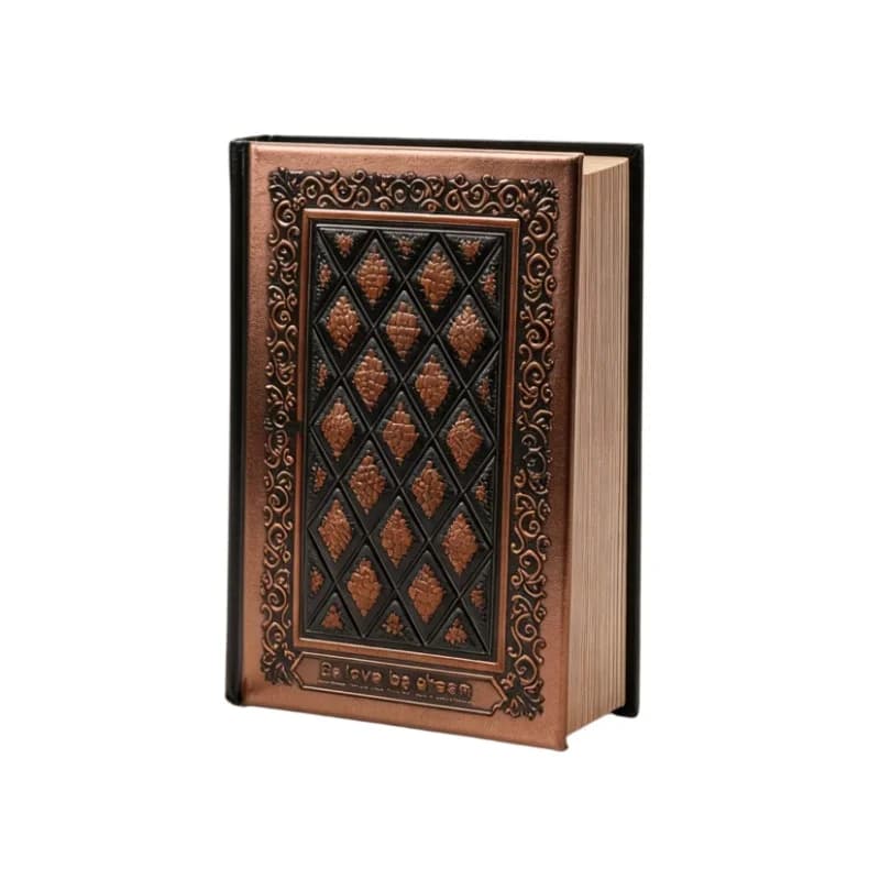 European Vintage 3D Embossed Journal Gospel of Love Faux Leather Thick Notebook Gothic Sketchbook for Collectors Gift