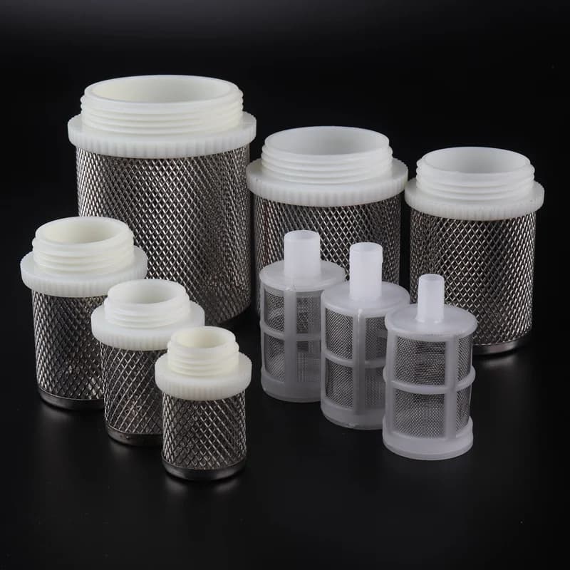 1/2"~4" Stainless Steel Mesh Garden Water Irrigation Pipe Filters Aquarium Accessories Pump Lower Reservoir Valve Protection Filter