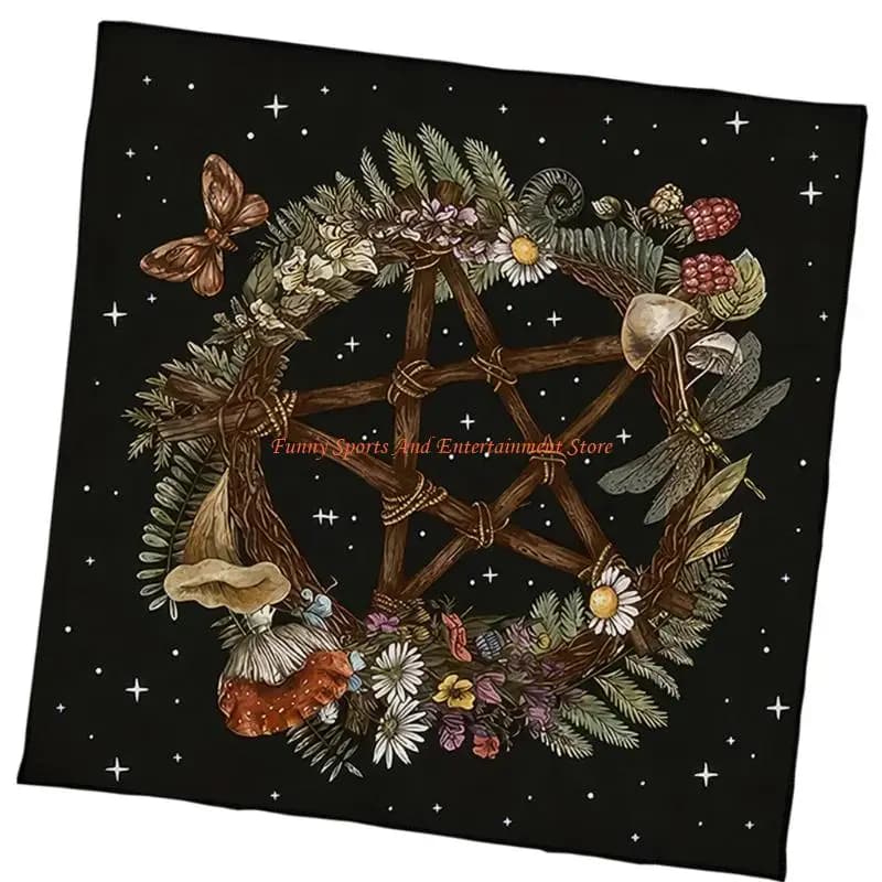 C4DE Tarocchi Carte Tovaglia Altari Stoffa Oracoli Divinazioni Accessori per giochi da tavolo