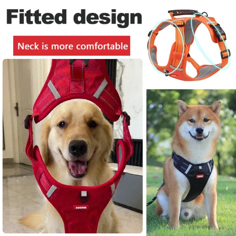 Pettorina per cani regolabile in 5 colori Gilet per animali domestici Morbido riflettente Traspirante Tessitura in nylon premium Controllo comfort per cani che camminano