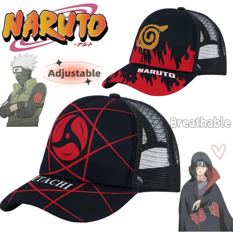 Cappellino da baseball Naruto Hatake Kakashi, nuovo, creativo, con cartoni animati e alla moda, personalizzato, di alta qualità, con protezione solare e traspirante in rete.