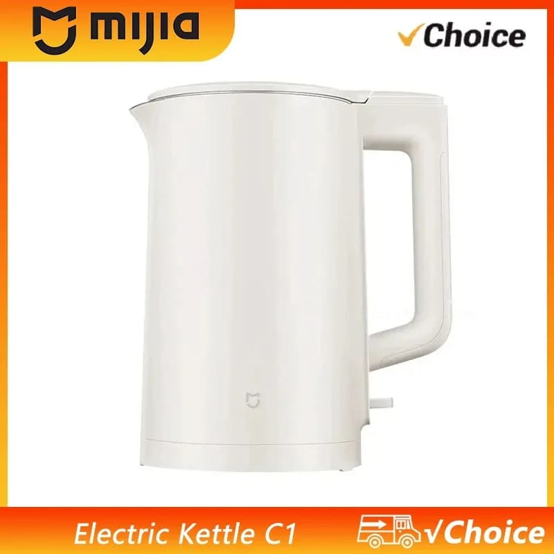 Nuovo Bollitore Elettrico MIJIA C1, Riscaldamento Rapido, Acciaio Inox, 1500W, 220V, Teiera 1.5L, Bollitore Intelligente per Casa