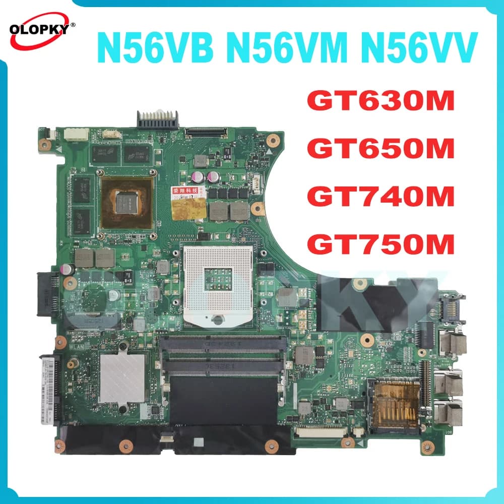 N56VB motherboard with GT630M GT650M GT740M GT750M GPU for ASUS N56VM N56VV N56VJ N56VZ laptop motherboard HM76 100% tested