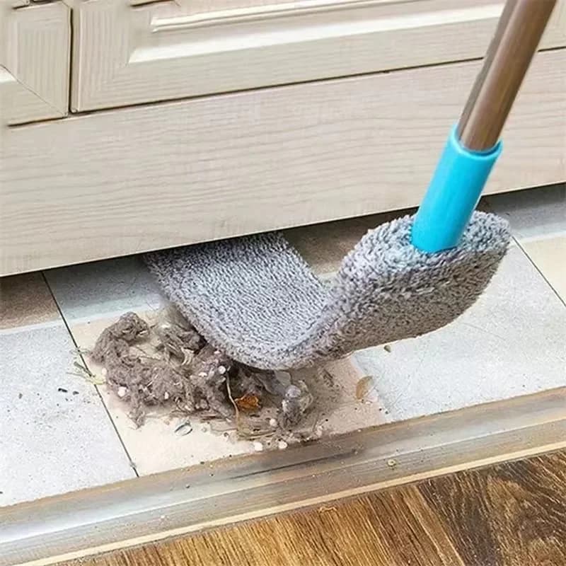 Telescopic Long Handle Microfiber Cleaning Brush Gap Duster Pet Hair Removal Tool For Bedside Sofa Blinds Household Easy To Inst