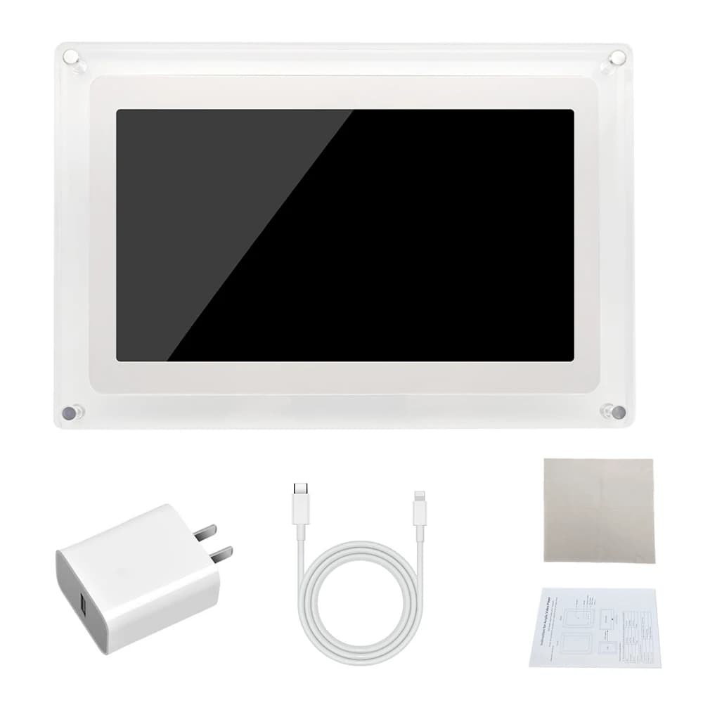 Cornice Digitale in Acrilico con Display IPS HD da 10.1 Pollici e Batteria Interna, Fornitura OEM 2026