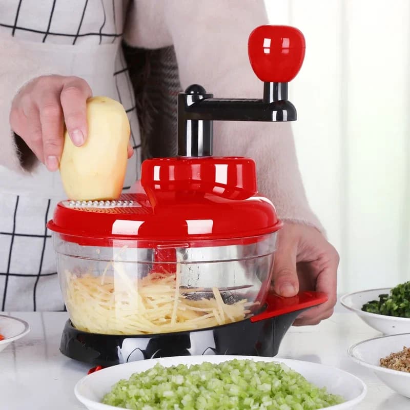 Mixer Robot da cucina Cucina Manuale Frullatore per uova Tritacarne Chopper per verdure Trituratore Lama in acciaio inossidabile Tritacarne
