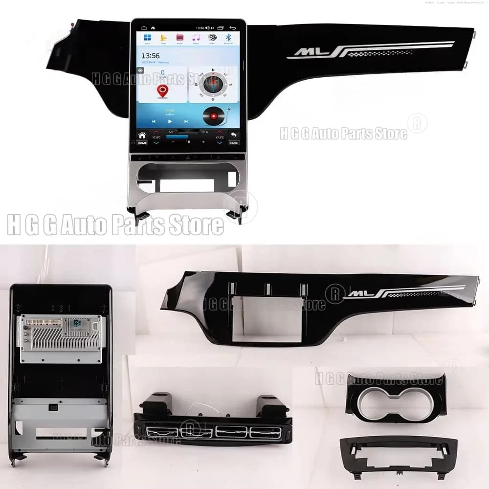 Android 14 Auto Multimedia Car Radio For Mercedes ML GL 2012-2015 Car GPS Navigation Audio Stereo Vertical Screen IPS Head Unit