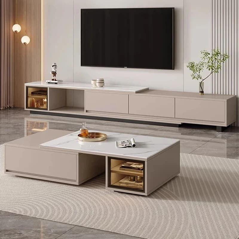 Monitor Console Supporti TV Film estetici Display minimalista in legno Tavolo TV Moderno di lusso Muebles Para Tv Mobili italiani