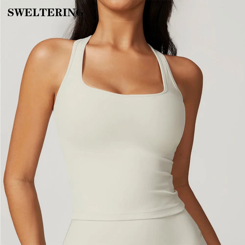 Reggiseno Sportivo da Donna ad Alta Resistenza per Palestra, Corsa e Yoga, Top Elasticizzato Push-Up per Fitness e Allenamento