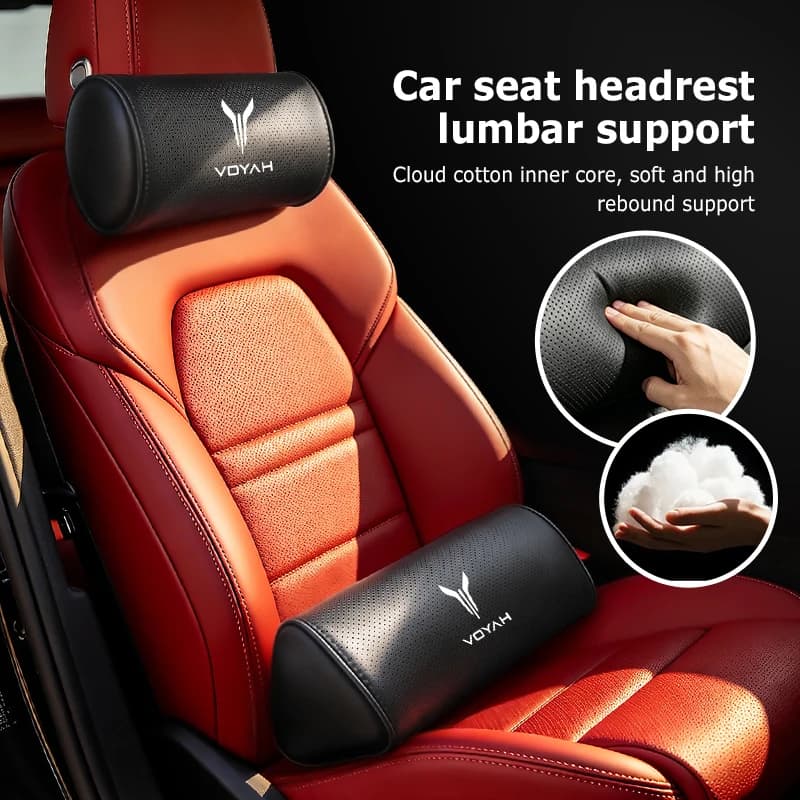 Car Headrest Neck Support Lumbar Cushion Soft Neck Pillow Accessory For Voyah Free Dreamer Zhuiguang H53 2021 2022 2023