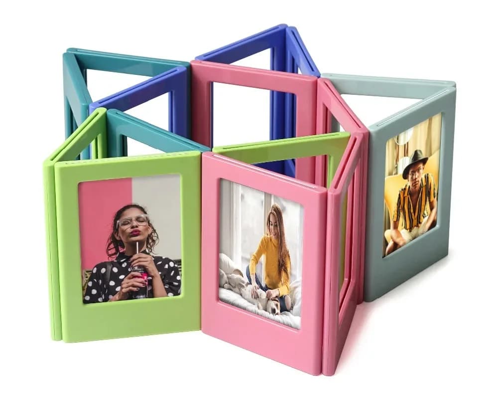 Vibrant Magnetic Photo Frame for Fujifilm Instax Mini 3 Inch Instant Photo Frame Compatible for Mini 12 11 7S 25 40 70 90 Evo
