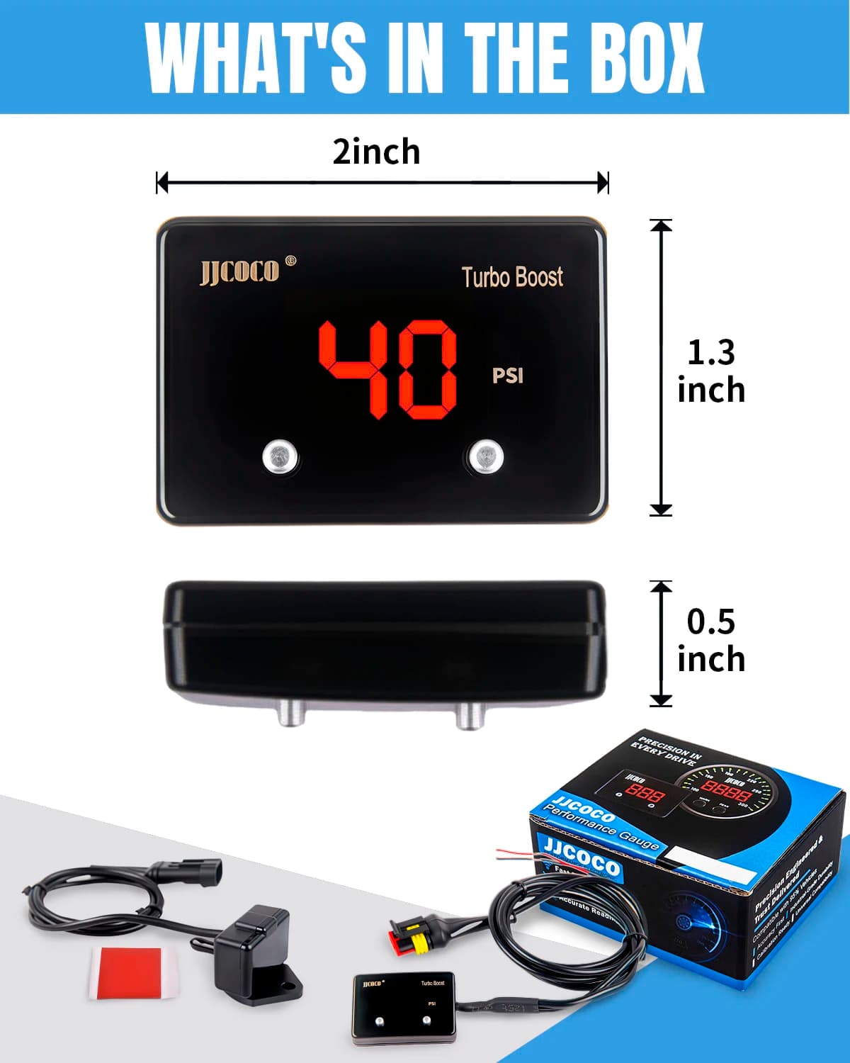JJCOCO All'ingrosso 12v auto Universale PSI turbo boost vuoto contatore digitale misuratore di vuoto automatico Skyline WRX Evo MPS GTR STI XR6