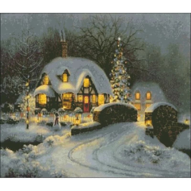 FJ594 Cross Stitch Kits Stich Embroidery Cross-stitch Complete Kit Needle Arts & Craft Hobby DIY Christmas Needlework Package