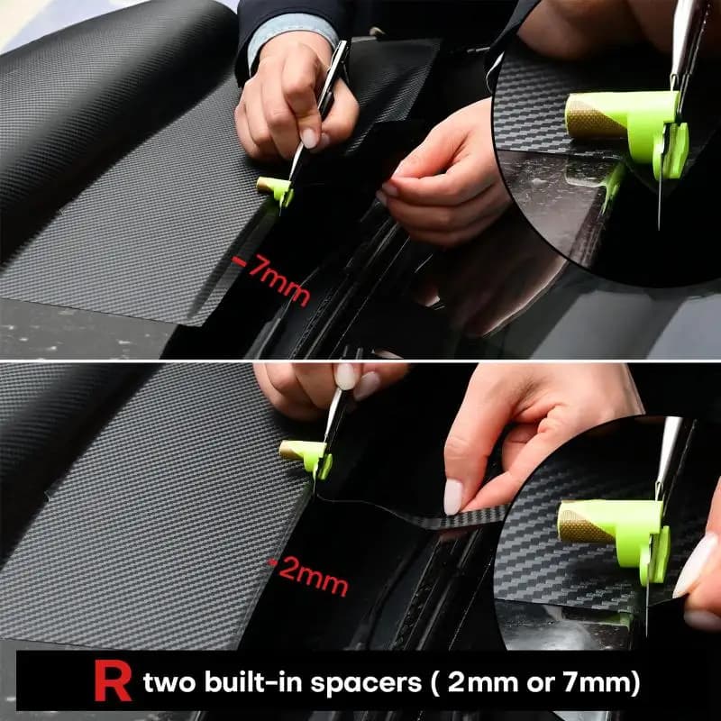 New 2Pcs Car Wrapping Film Utility Knife Auxiliary Tools Precision Edge Trimming Tool Professional Vinyl Film Trimming Cutter