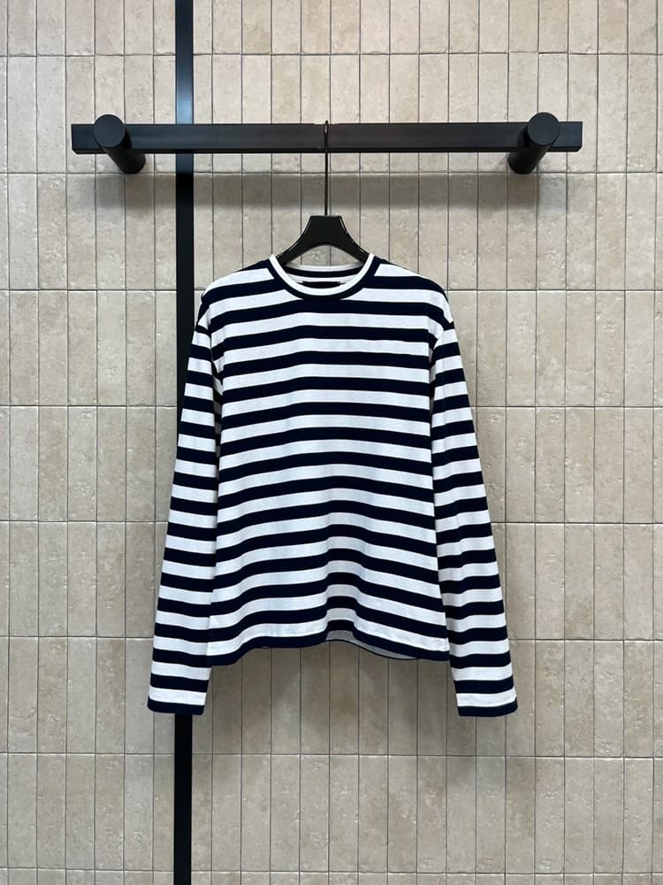 Maglioni Casual da Donna in Cotone a Righe per Primavera e Autunno, Pullover con Collo Tondo, Maniche Lunghe, Stile Semplice e Caldo