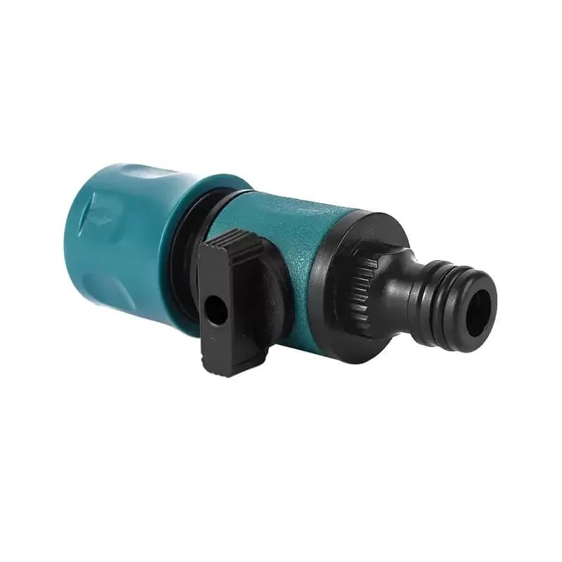 Tubo flessibile da giardino Rubinetto in linea Rubinetto Valvola di intercettazione Raccordo Irrigazione Irrigazione Connettore rapido con valvola Gadget da giardino 1 pz