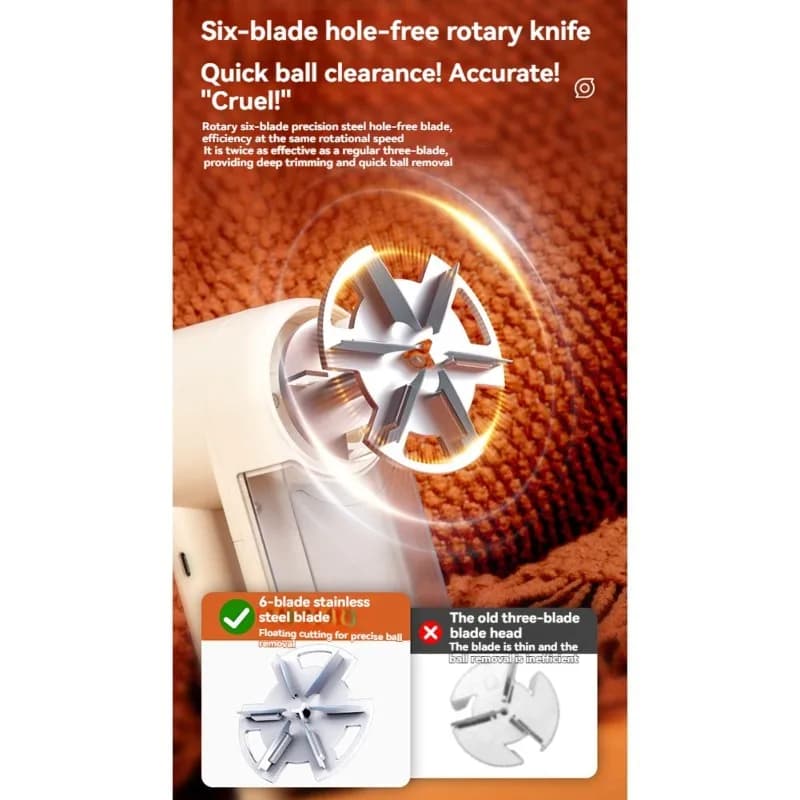 A50Q-Large Capacity Fabric Shaver With Smart Digital Display - Dual Power Lint Remover