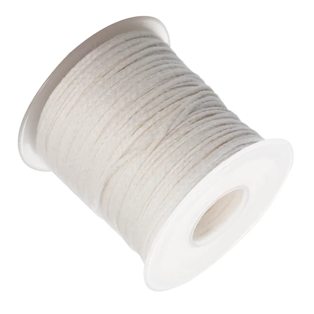 1 Stoppini 30M Roll in Premium Cotton for Column Candles and Sided, for Fai-da-te Realization, Stoppino Braided to Coil, Without Smoke, Robust and Reachable