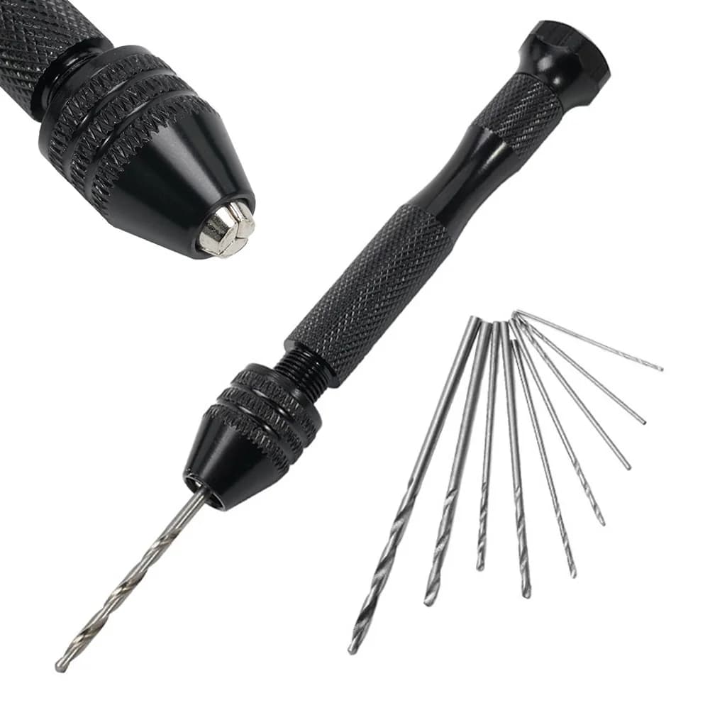 0.3-3.2mm Small Hand Drill Set Woodworking Drilling Tools For Models Hobby DIY Jewelry Craft Hand Manual Drill Bit