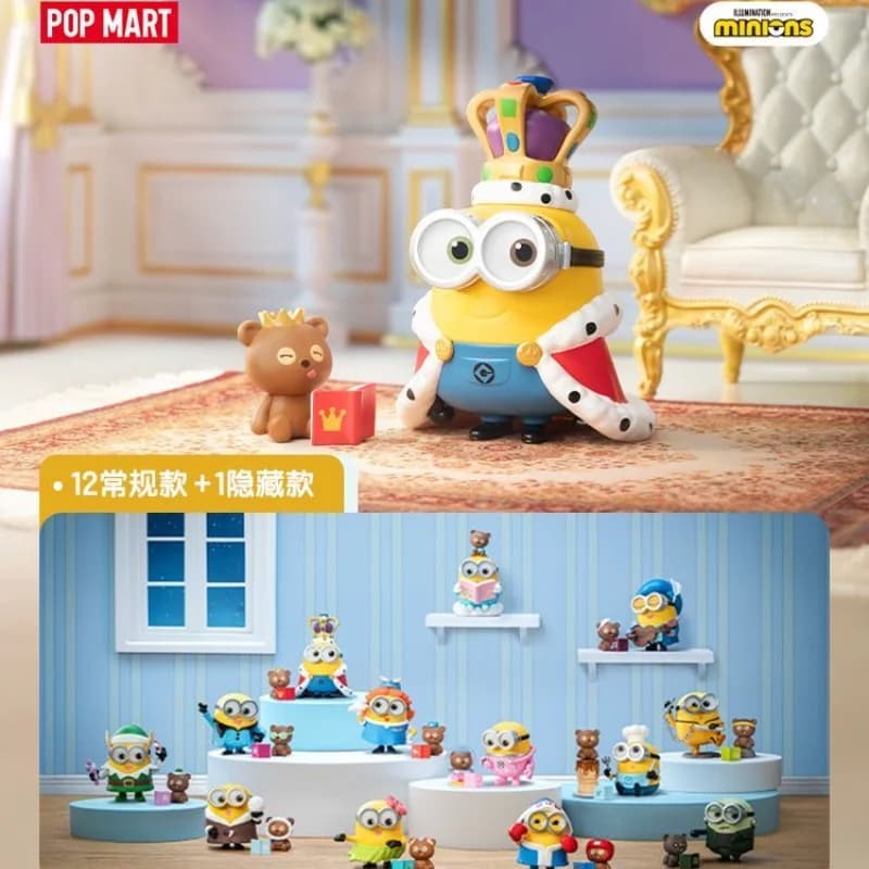 POP MART Minions Goodnight Stories of Bob and Tim Series Blind Box Toys Anime Action Figure Surprise Mysterious box original authentic
