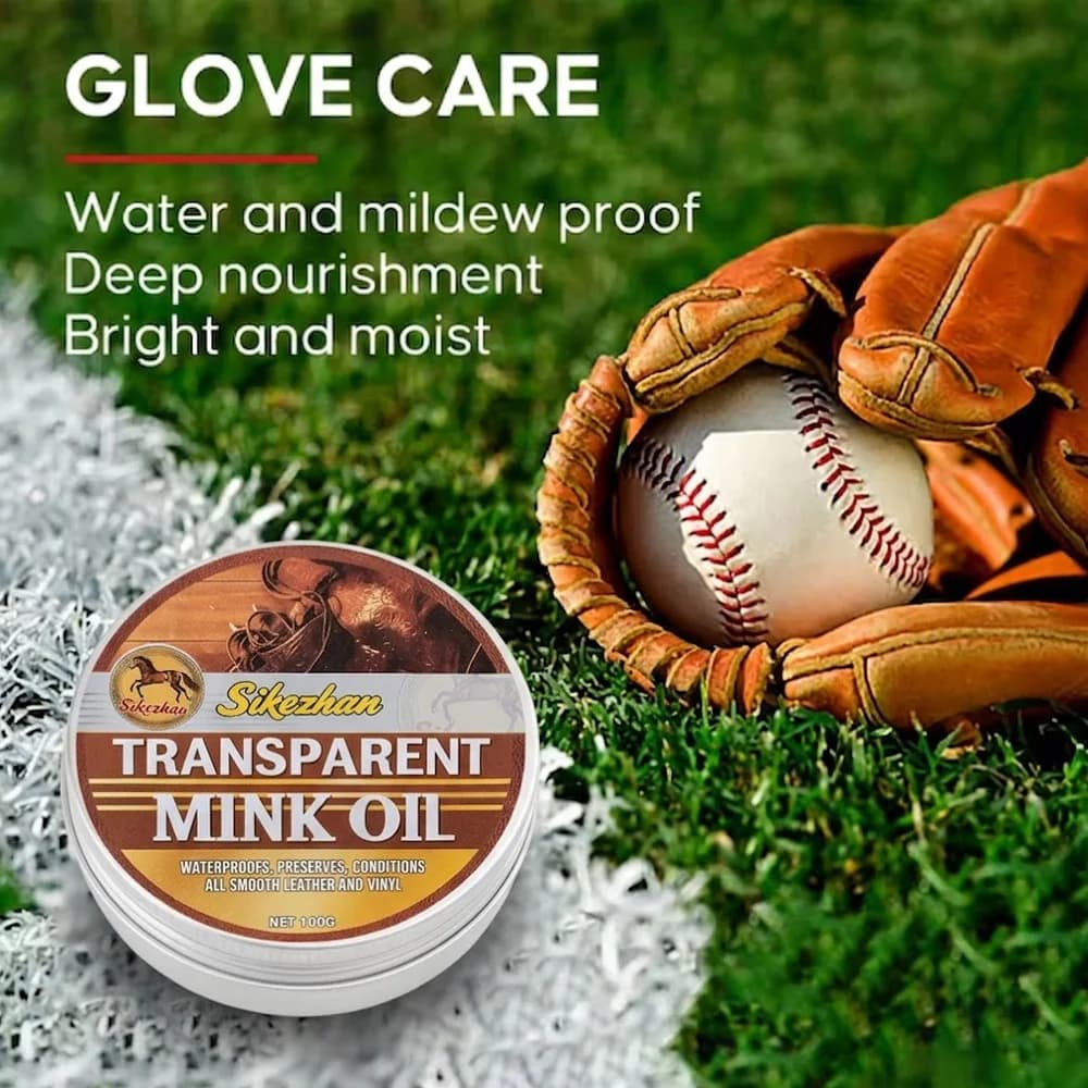 100g Baseball Glove Mink Oil Premium Leather Conditioner Paste Waterproof Softener Wax For Softball Mitt Outer Shoes SIKEZHAN