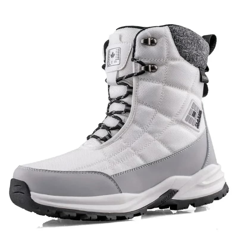 Stivali da uomo moda invernale scarpe da uomo all'aperto stivaletti da trekking alti scarpe impermeabili a prova di neve scarpe da uomo in peluche da neve