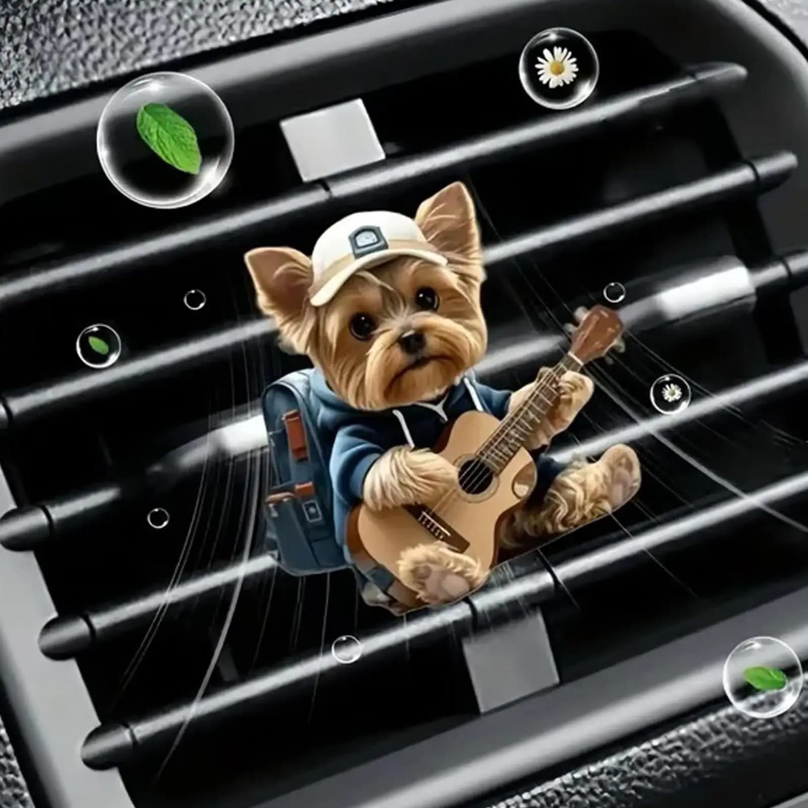 Deodorant for environments Car vent clips Acrylic Scent Diffuser 2D Fashionable dog fragrance diffuser for women Men Truck Van Road trip