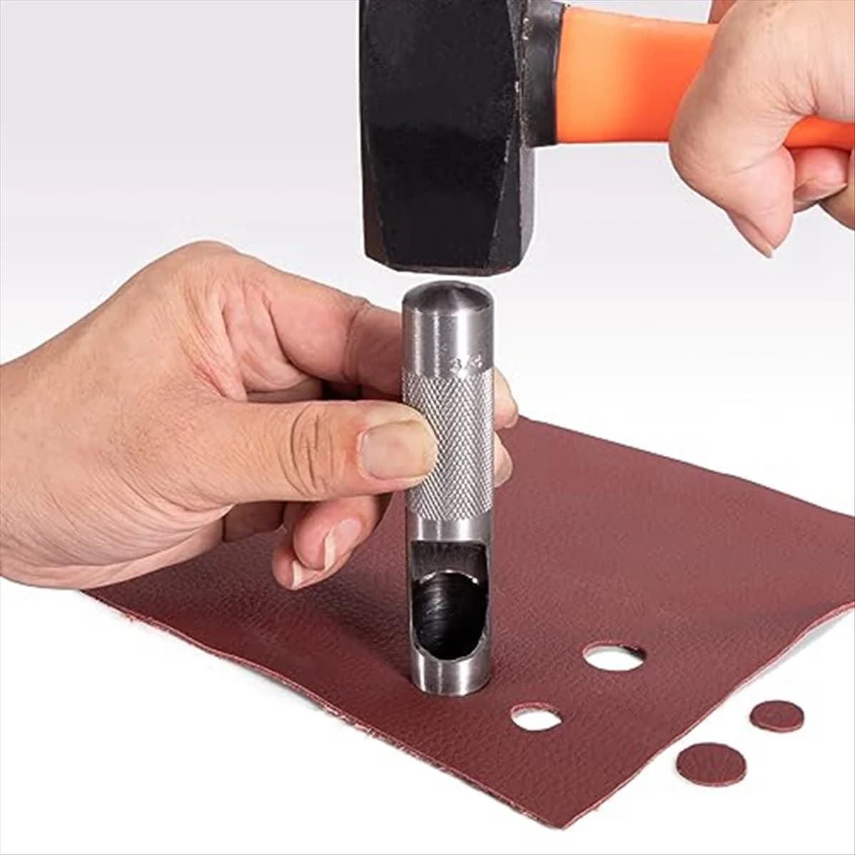 HOT 12 PCS 1/8-3/48 inch (3-19mm) 1/8-3/48 inch (3-19mm) Heavy Duty Round Hole Punching Set for Watch Fabric Belts