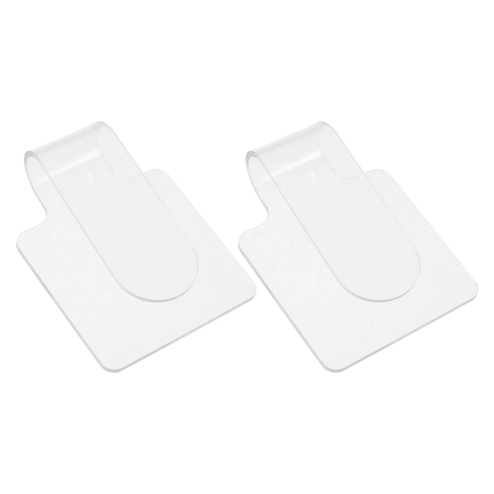 2Pcs Transparent Acrylic Handheld Makeup Palettes Ergonomic Design for Blending Contouring Foundations Lipsticks Skin Tone