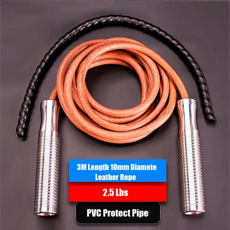 Set of ORIGINAL JUMP Cords in Vacchetta Leather, 3M Corda to Jump, Weight 2.5 lbs
