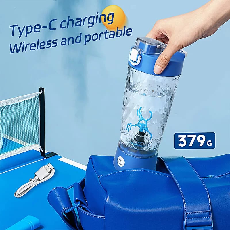 650 ml mixing electric cup, automatic stirring cup, milkshake cup with protein powder for fitness, outdoor rechargeable portable water cup