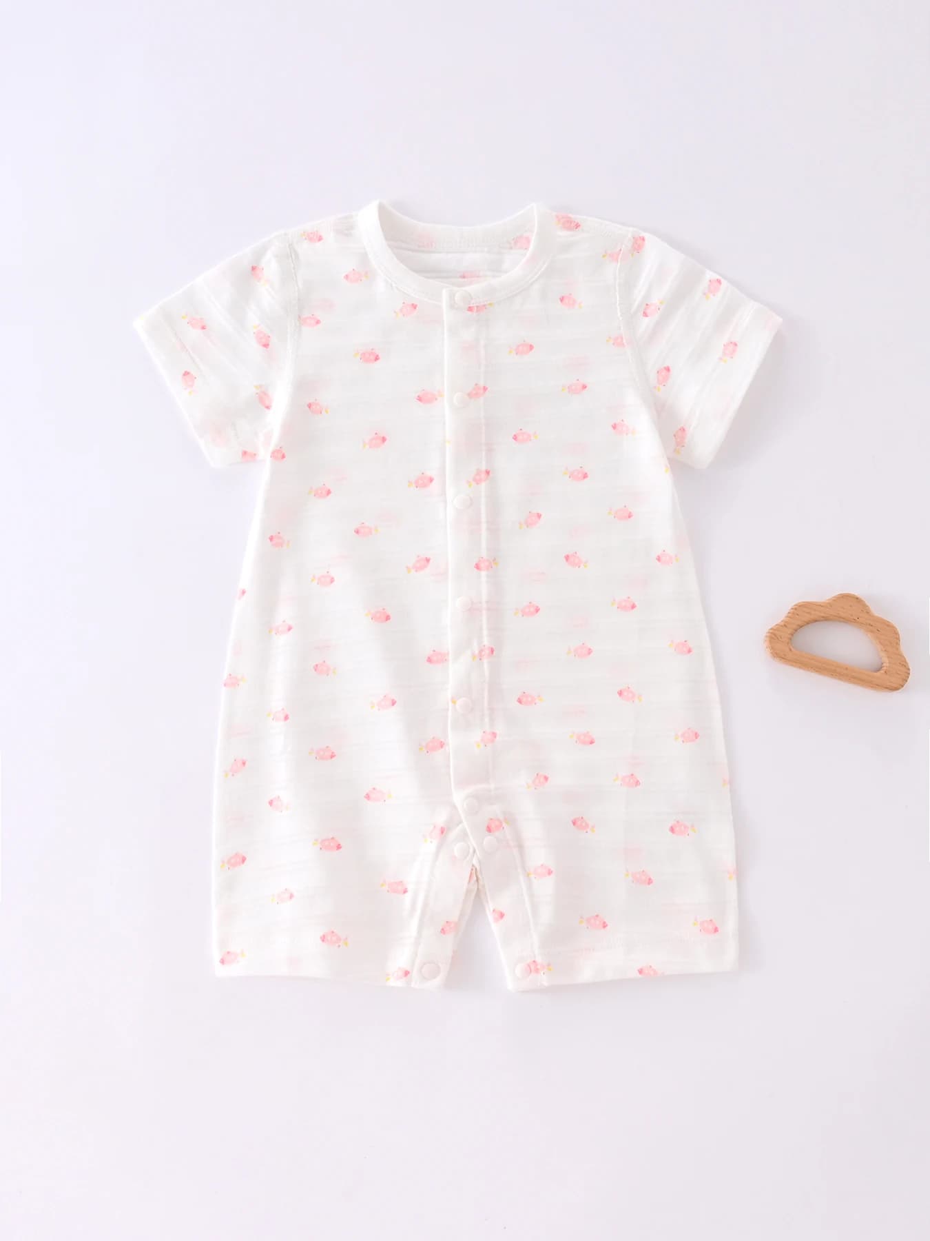 Newborn Baby Summer Jumpsuit Pure Cotton Clothing Girls Newborn Cute Boneless Bodysuit Infant Babe Pajamas 0-1-3-6M