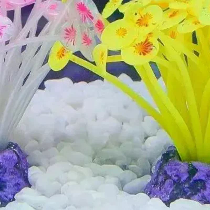 Silicone Mushroom Artificial Aquarium Water Coral Plants Underwater Decoration Quartz Aquarium Decoration Accessories
